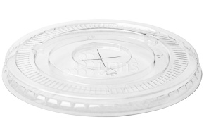 Крышка плоская d-98, с крестообразным отверстием, ПЭТ (Cyclyc) (к 1102603,1102806,1103004)