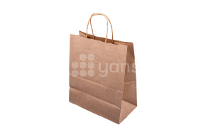 Пакет крафт с кручеными ручками 220*120*250 (М)