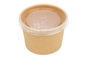 Пластиковая крышка 90 мм ПП для бумажных супниц EcoSoup 250/ 360 мл (334011 и 334021) Verde Vita