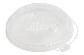 Крышка d-80 с клапаном, Прозрачная с питейником, ПП  Новинка