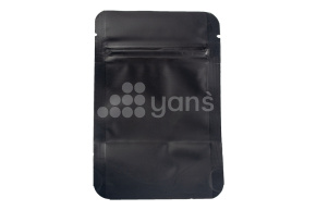 Пакет металлизированный  дой-пак с замком зип-лок, 80*120мм (35+35), 140мкм черный, матовый