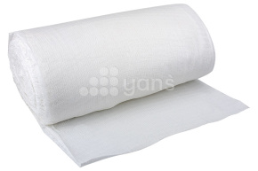 Вафельное полотенце, 40см*50м (плот. 130гр) (синий скотч) 10рул/кор