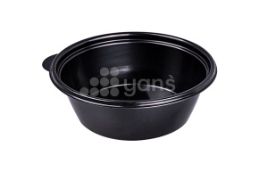 К-144, 350 мл., контейнер суповой, черный +крышка(2111802,2111805) (Cyclyc)