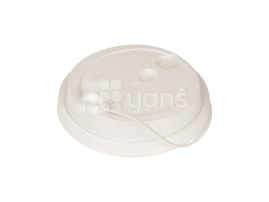 Крышка d-80 с клапаном, Белая с питейником, матовая, ПП  Новинка