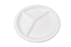 Тарелка d-225 3х секционная, белая VerdeVita