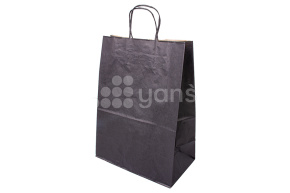 Пакет черный с кручеными ручками 260*150*350