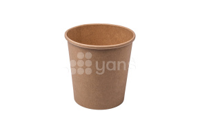 Супница крафт без крышки EcoSoup, 480 мл+крышка 334111 или 334151 Verde Vita