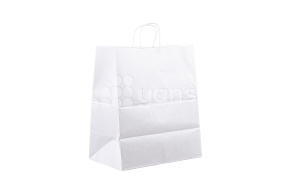 Пакет белый с кручеными ручками 320*200*370