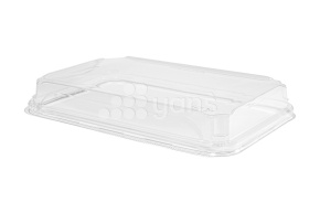 Крышка ПЭТ к контейнеру Pratico, 221*138*24мм (дно 33170)