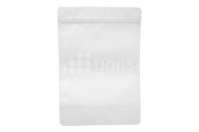 Пакет металлизированный  дой-пак с замком зип-лок, 170*260мм (45+45), 140мкм белый, матовый