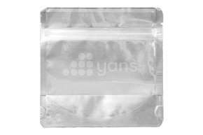 Пакет металлизированный  дой-пак с замком зип-лок, 130*130мм (35+35), 140мкм прозрачный