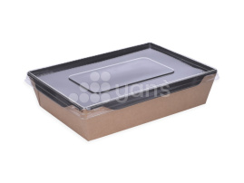 Салатник Eco OpSalad 1000 мл. BLACK EDITION, без крышки(+ крышка 3301816)