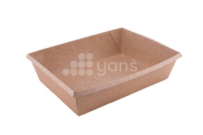 Салатник OneClick, крафт, 1000 мл, (+ крышка 33089)