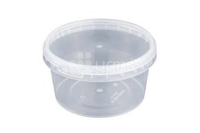 Банка 550 мл, d-122, с крышкой, Прозрачная