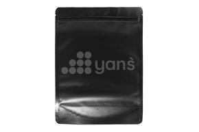 Пакет металлизированный  дой-пак с замком зип-лок, 200*300мм (45+45), 140мкм черный, матовый