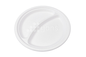 Тарелка d-225 2х секционная, белая VerdeVita