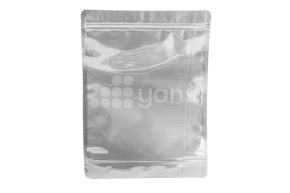 Пакет металлизированный  дой-пак с замком зип-лок, 210*330мм (40+40), 140мкм прозрачный