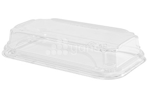 Крышка ПЭТ к контейнеру Pratico, 160*91*24мм (дно 33162)