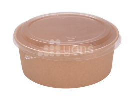 Упаковка для салатов 1300 мл. Pure Craft без крышки + добавить крышку 33427 (аналог 33309)