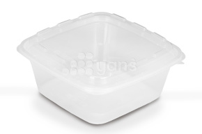 Контейнер СпК-1616-850 прозрачный с крышкой  (ПП, ВЗЛП)