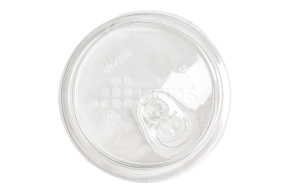 Крышка плоская с питейником, d-98, ПЭТ (Cyclyc) (к 1102603,1102806,1103004)