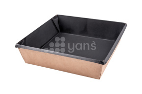 Салатник OneClick, 950 мл, черный (+ крышка 33095,3309501)