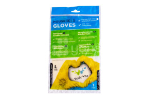 Перчатки резиновые, VerdeVita,  размер L